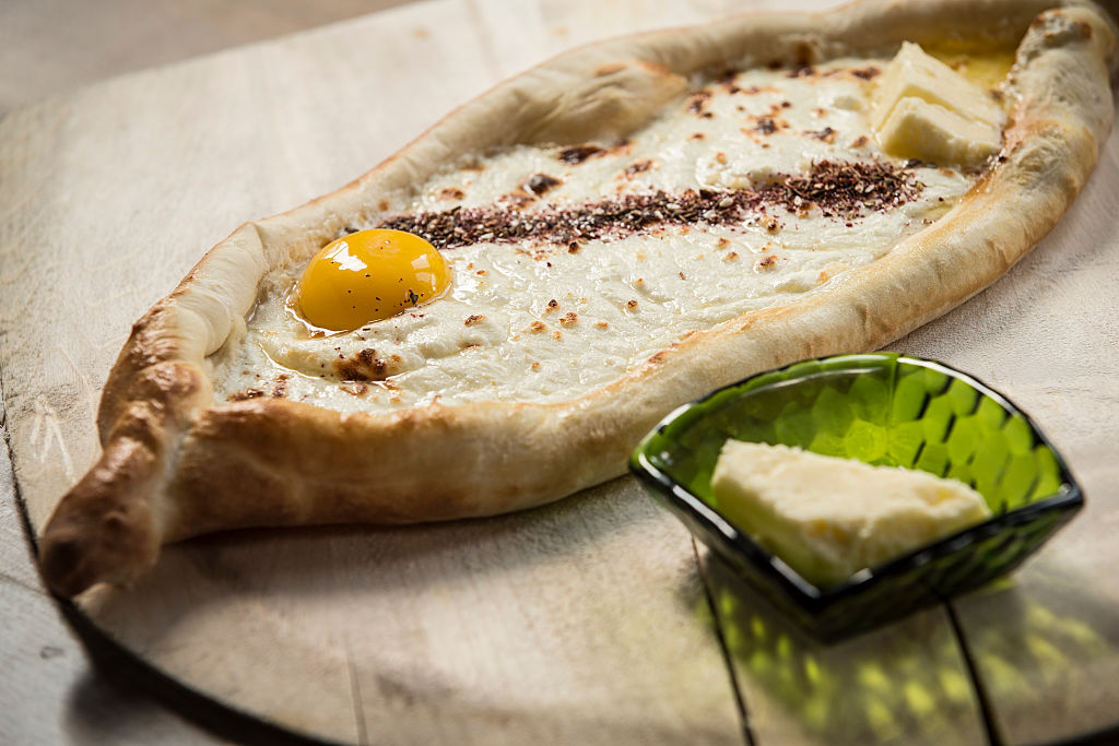 Plate lab of georgian khachapuri