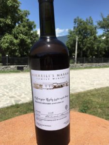 Rkatsiteli mtsvane qvevri front label