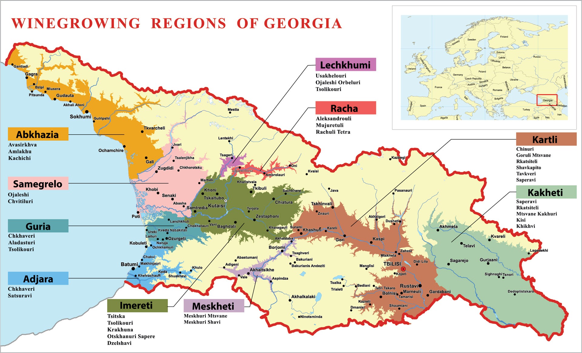 winegrowing-regions-of-georgia-map Winegrowing Regions Of Georgia Map